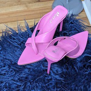 PRETTY IN PINK HEEL SANDALS